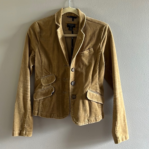 American Eagle Outfitters Jackets & Blazers - American Eagle Corduroy Stretch Jacket Fitted